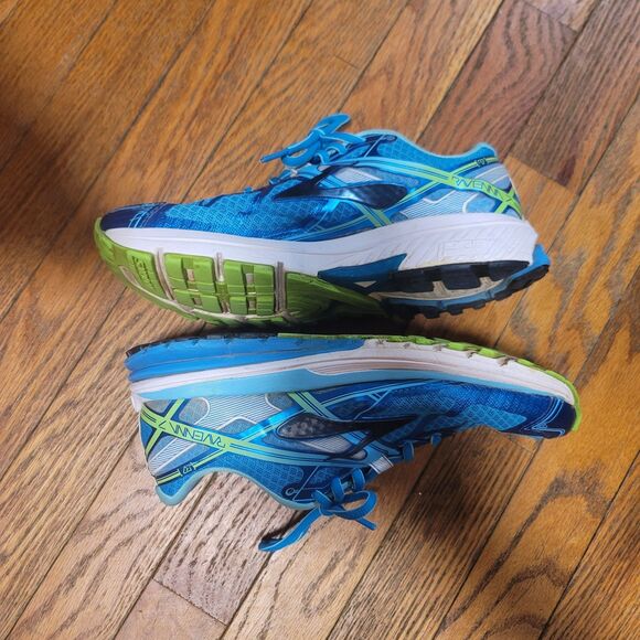 Brooks Ravenna 7 Blue Green Running Shoe Womens Size 7 - Picture 3 of 10